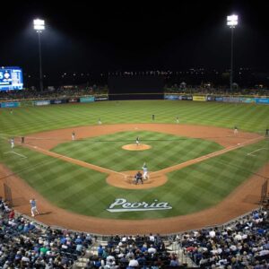 Home Field for Seattle Mariners and San Diego Padres - Spring Training - Night Game - Peoria Sports Complex